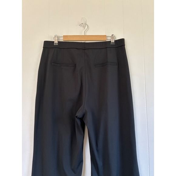 Halara Black High Waisted Wide Leg Pleated Trousers Business Casual Pants XL 34W - Picture 6 of 8